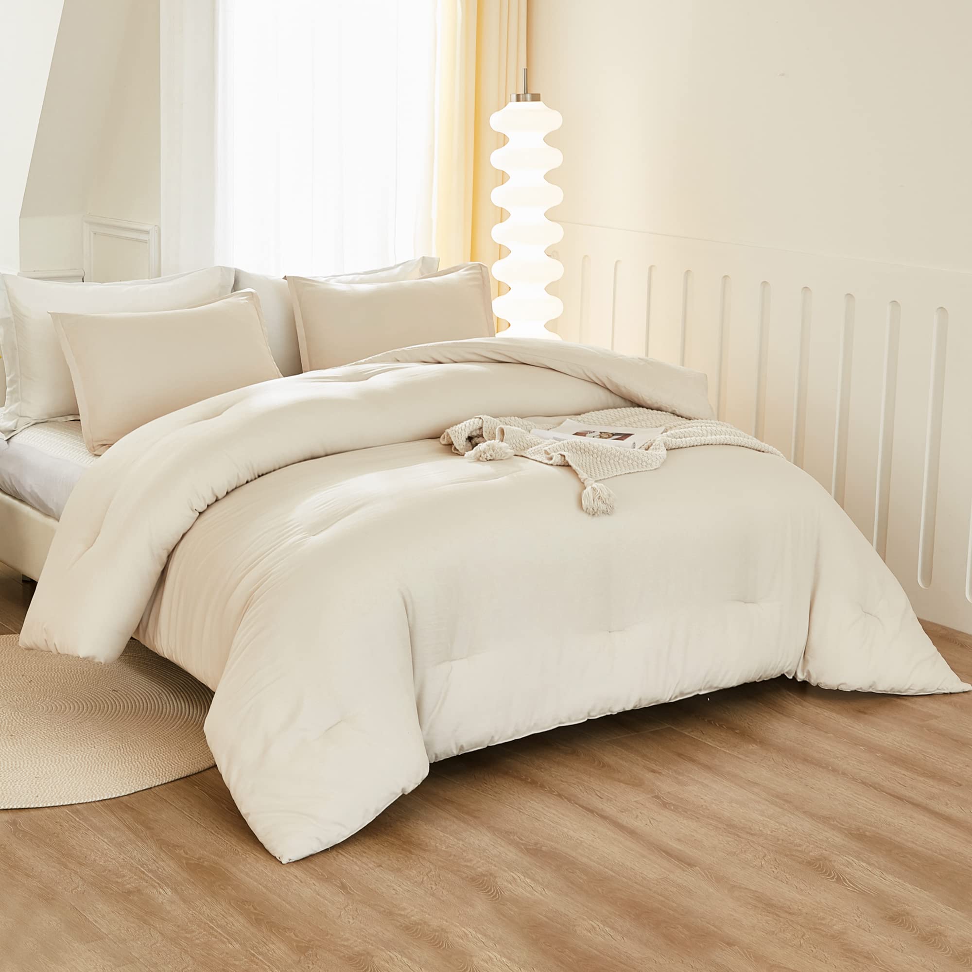Foto 2 | Juego De Edredón Litanika Beige California King Con 3 Piezas - Venta Internacional.