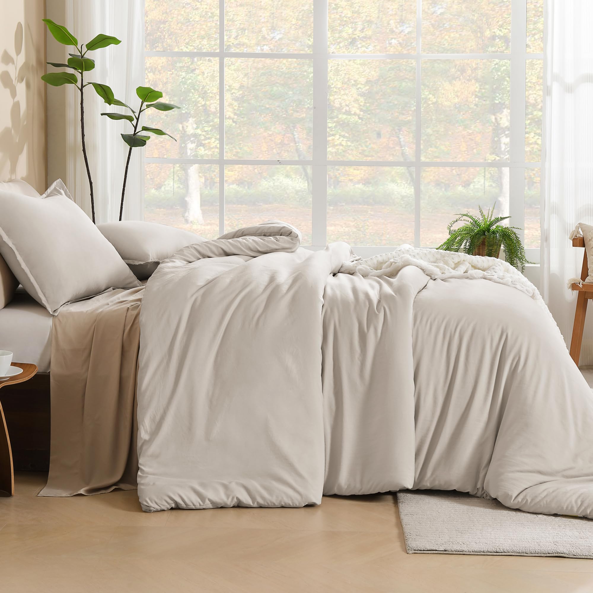 Foto 7 | Juego De Edredón Litanika Linen Super King Plus De 3 Piezas - Venta Internacional.
