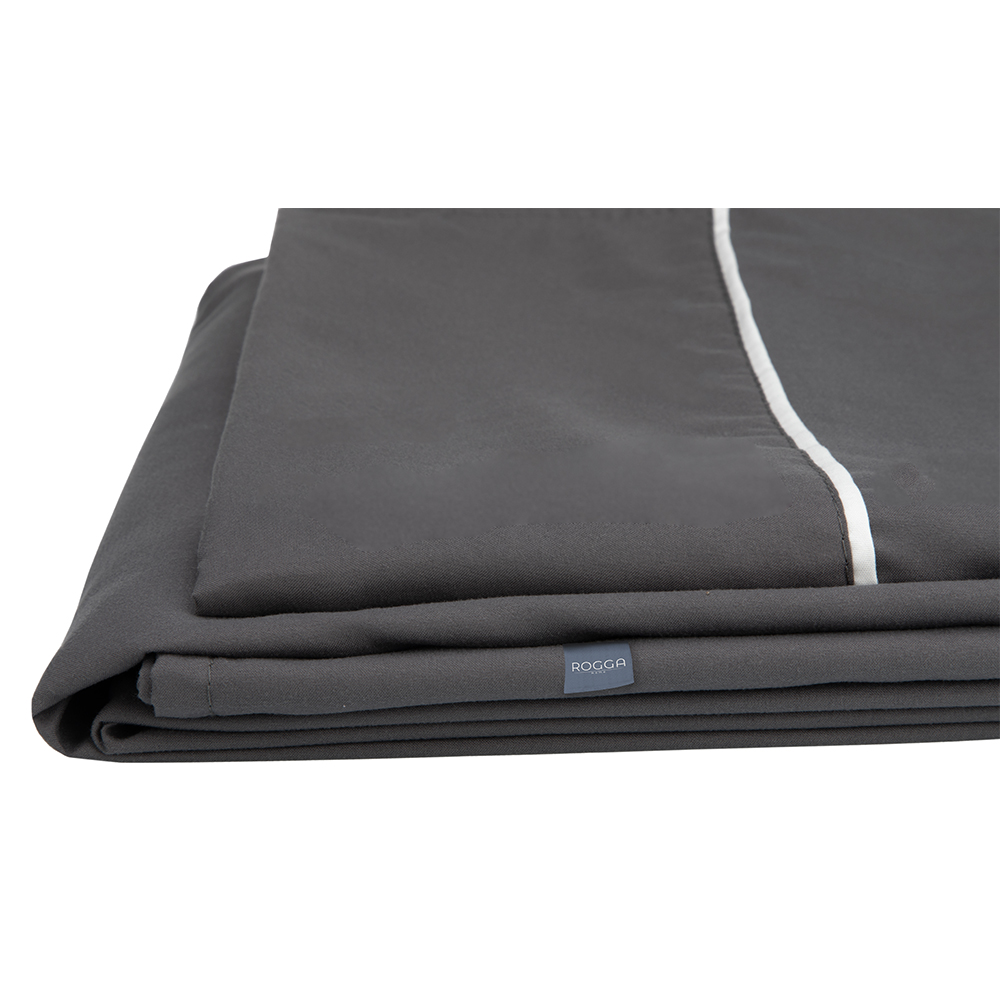Foto 4 | Juego De Sábanas Con Bies Royal Touch Rogga Color Gris Queen Size