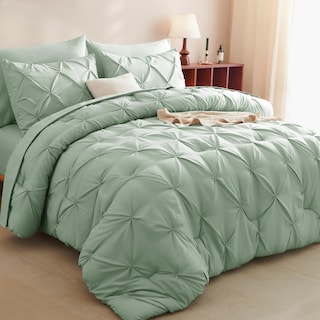 Foto 1 | Juego de Edredón Queen Cozylux Sage Verde 7 Piezas - Venta Internacional