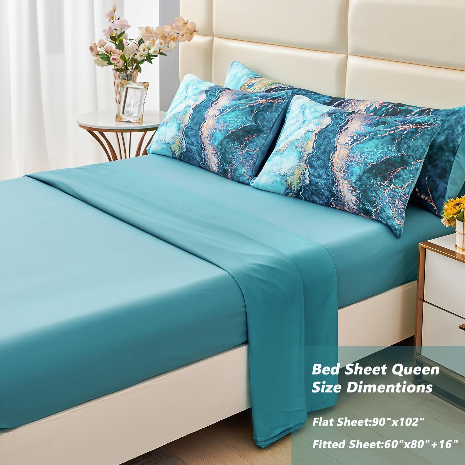 Foto 6 pulgar | Juego de Edredón Perfemet Queen Size Verde 6 Piezas - Venta Internacional