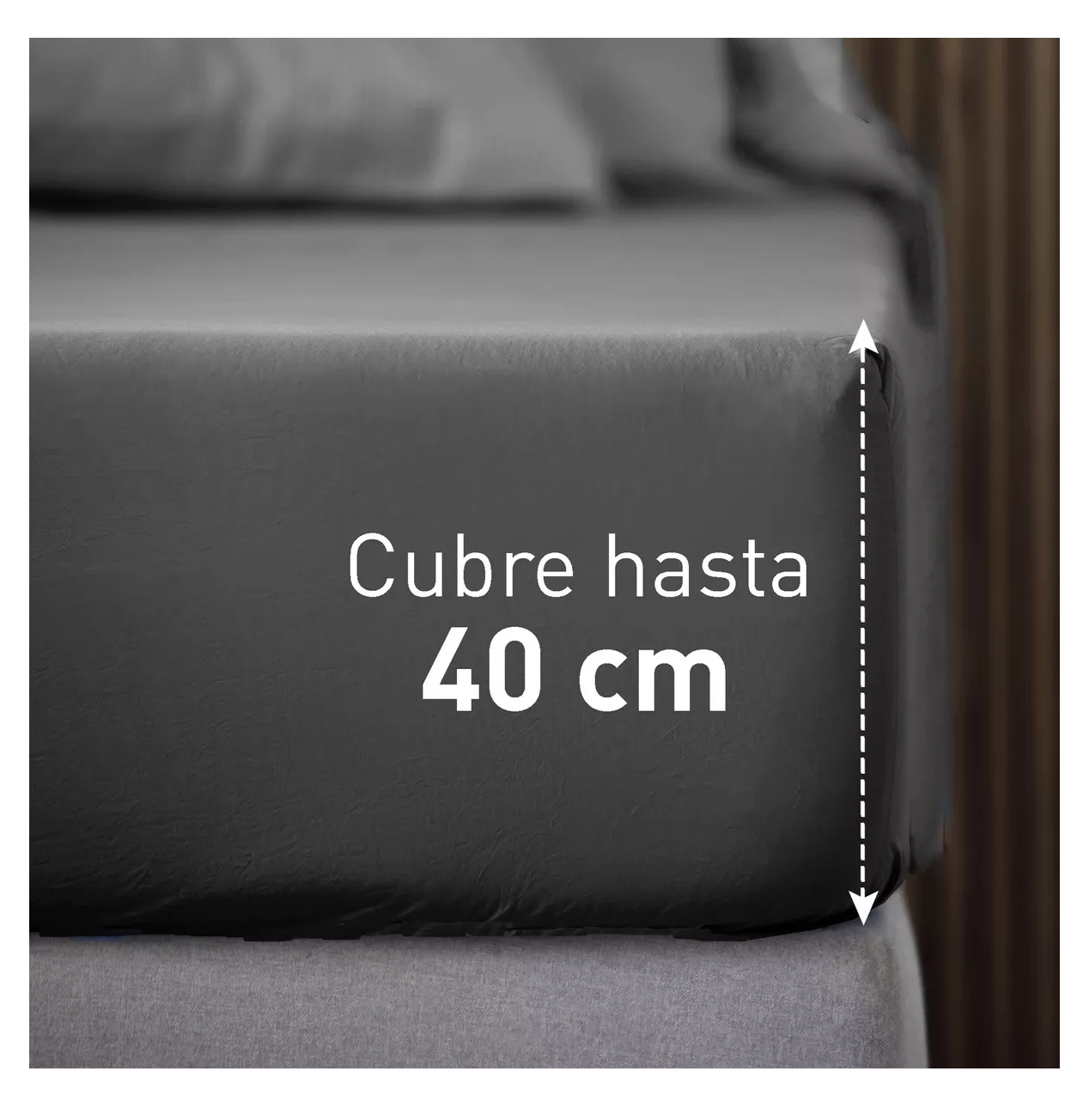 Foto 5 pulgar | Juego De Sabanas Individuales 100% Poliéster Microfibra 3 Pz, Belug Color Gris Obscuro