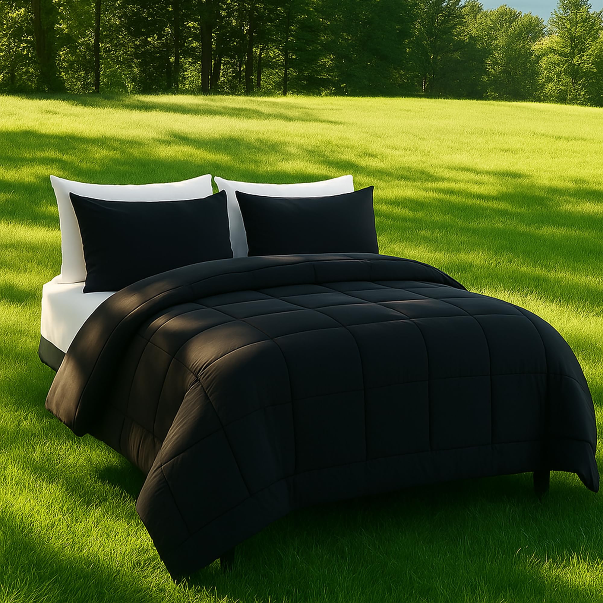 Foto 2 | Edredón Matrimonial con Fundas para Almohada Downcool 3 Piezas-Venta Internacional