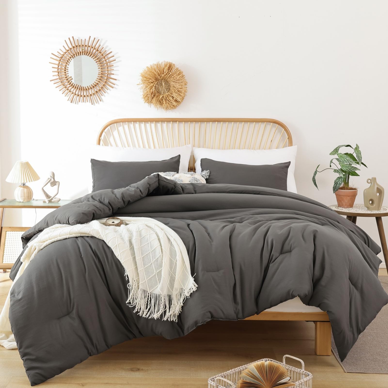 Foto 1 | Edredón King Size con Fundas para Almohada Rosgonia 3 Piezas-Venta Internacional