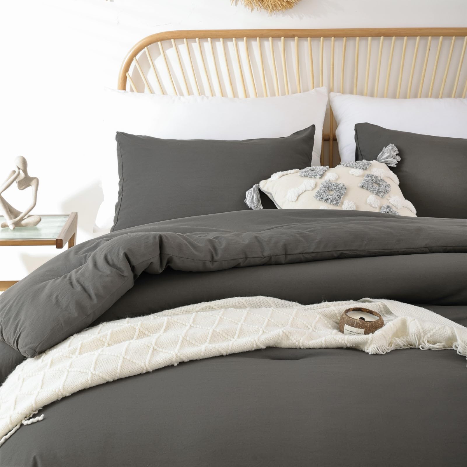 Foto 3 | Edredón King Size con Fundas para Almohada Rosgonia 3 Piezas-Venta Internacional