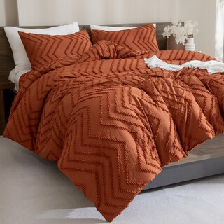 Foto 1 | Juego de Edredón King Size Andency Nranja 3 Piezas - Venta Internacional