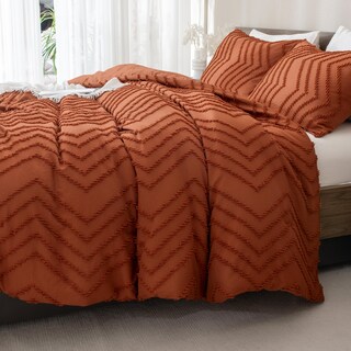 Foto 4 | Juego de Edredón King Size Andency Nranja 3 Piezas - Venta Internacional