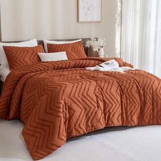 Foto 5 | Juego de Edredón King Size Andency Nranja 3 Piezas - Venta Internacional