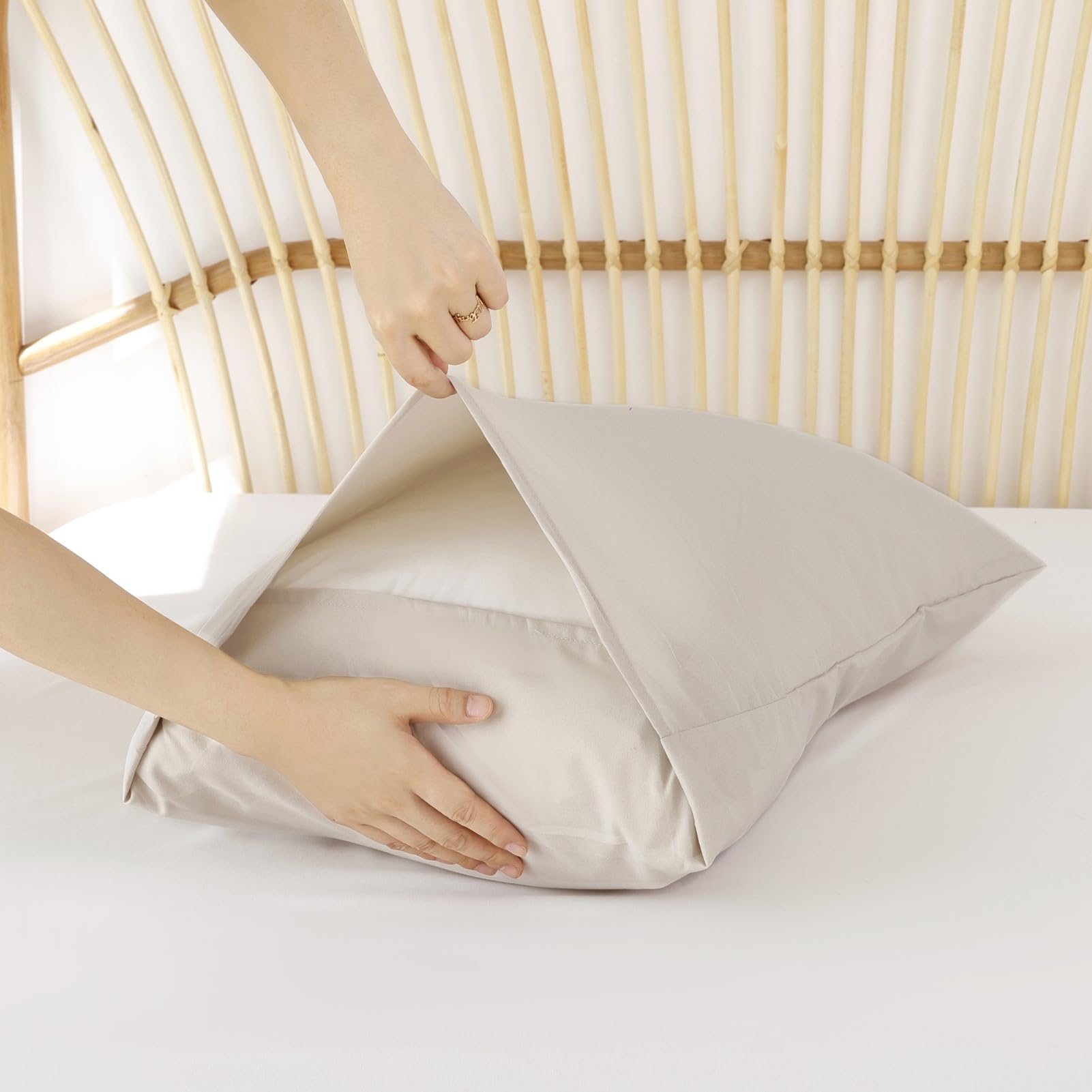 Foto 7 | Edredón King Size con Fundas para Almohada Rosgonia 3 Piezas-Venta Internacional