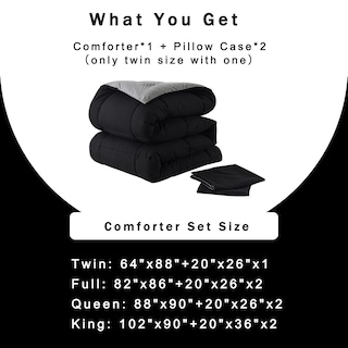 Foto 6 | Edredón Queen Size con Fundas para Almohada Downcool 3 Piezas-Venta Internacional