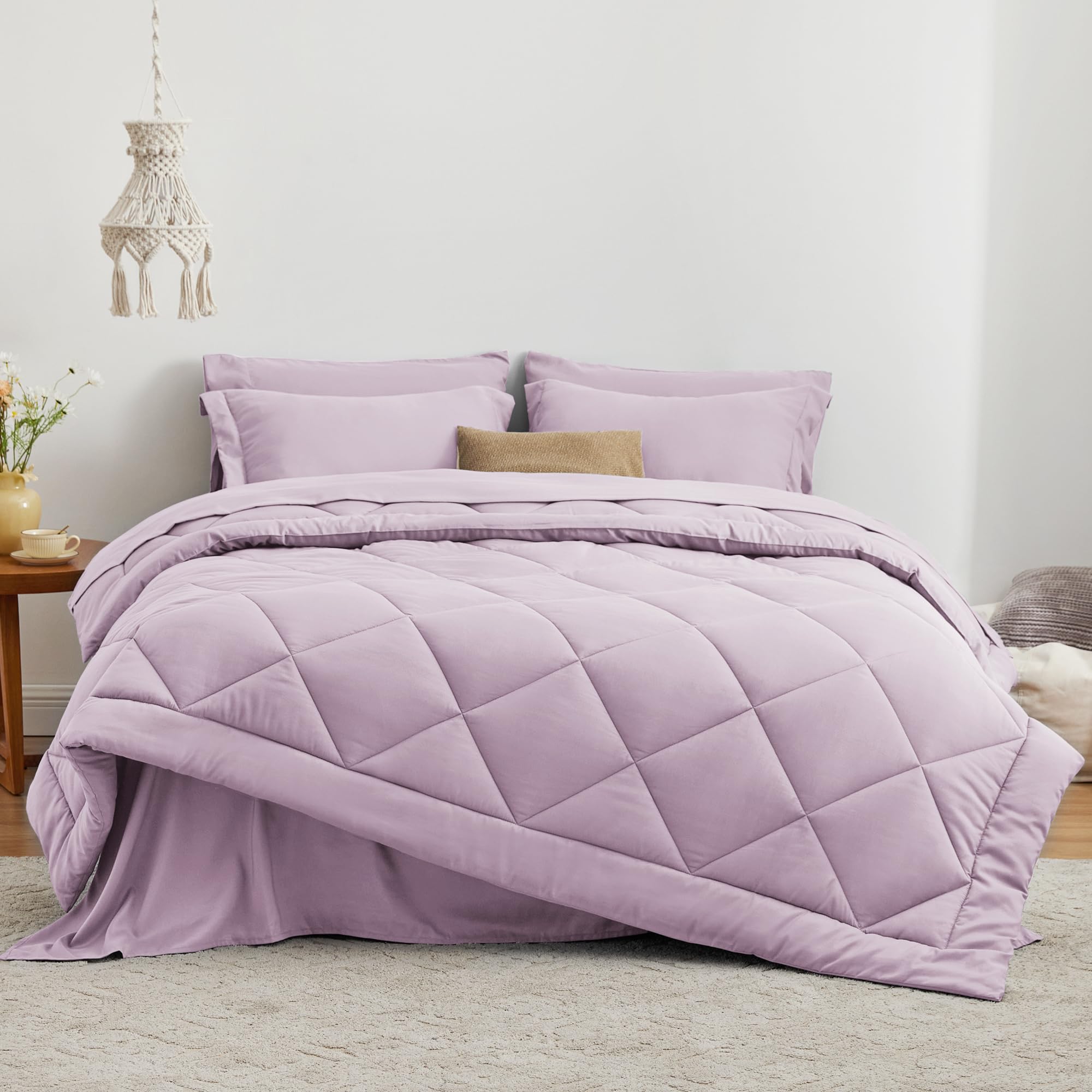 Foto 1 | Edredón Matrimonial Love's Cabin Full Lavender 7 Piezas - Venta Internacional
