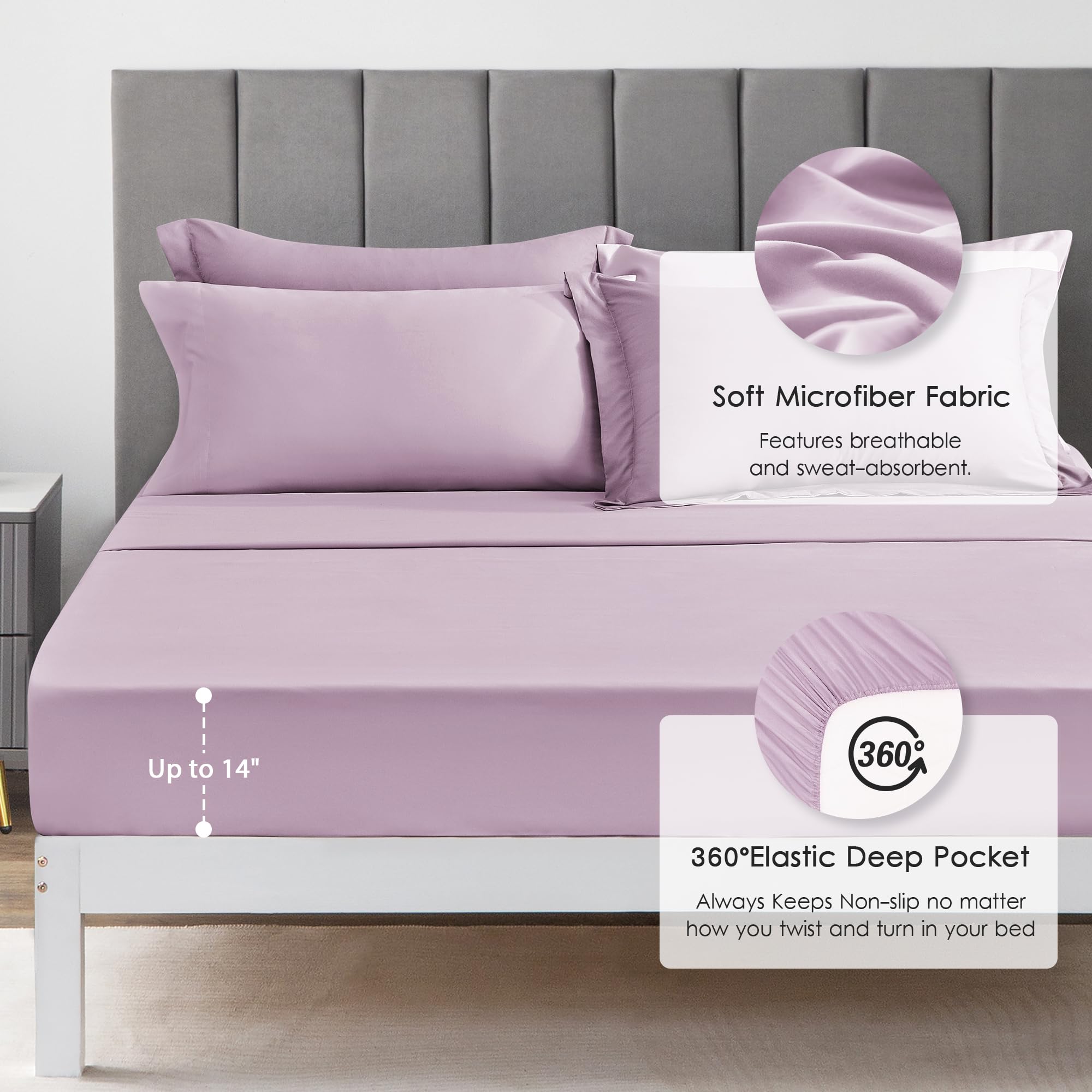 Foto 4 | Edredón Matrimonial Love's Cabin Full Lavender 7 Piezas - Venta Internacional