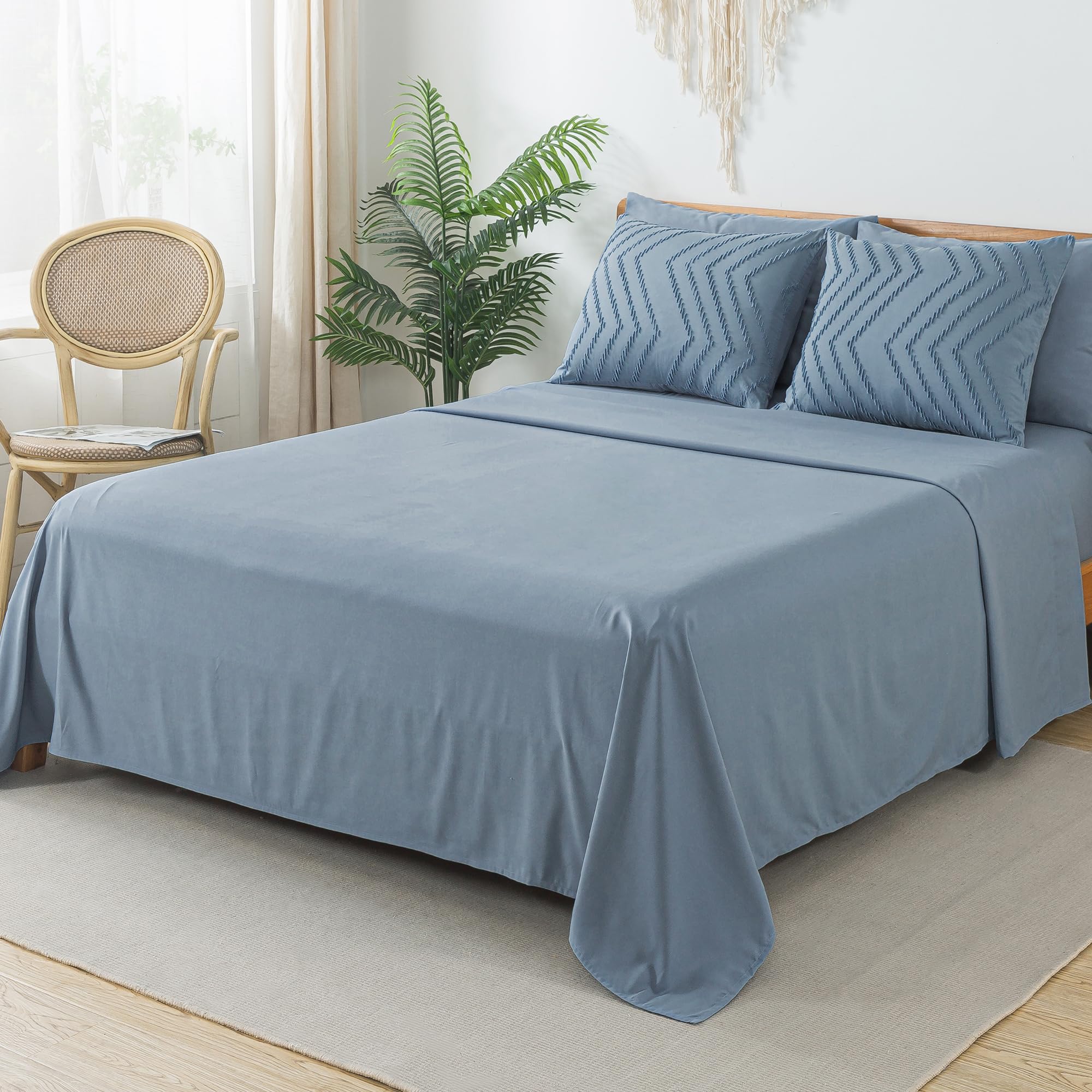 Foto 5 | Juego de Edredón Litanika King Size 7 Piezas Azul - Venta Internacional