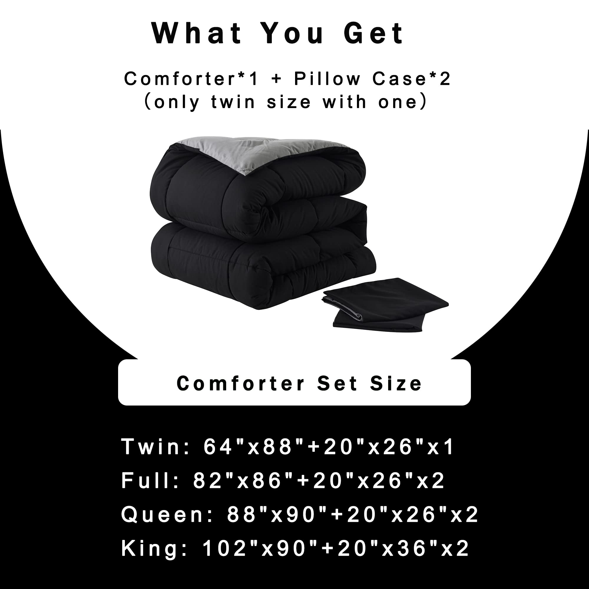 Foto 7 pulgar | Edredón Matrimonial con Fundas para Almohada Downcool 3 Piezas-Venta Internacional