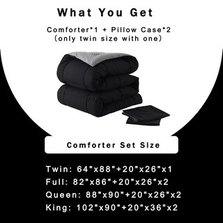 Foto 6 | Edredón Matrimonial con Fundas para Almohada Downcool 3 Piezas-Venta Internacional