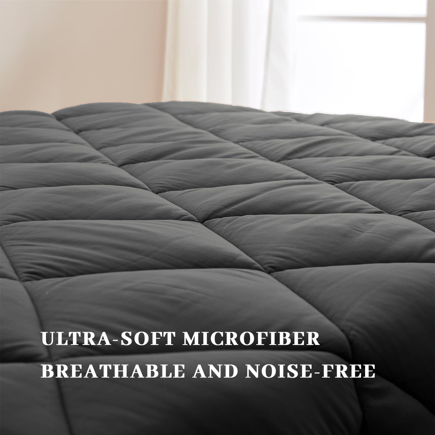 Foto 4 | Edredón Queen Size con Sábanas SunStyle Home Gris 7 Piezas - Venta Internacional