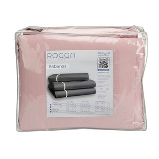 Foto 4 | Royal Touch Matrimonial Sabanas Royal Microfibra 95 Gramos Rosa