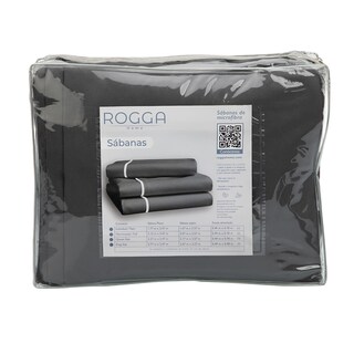 Foto 8 | Lux Royal Touch Individual Protector Lux + Sabanas Royal Touch 50% Algodón-50% Poliester Gris