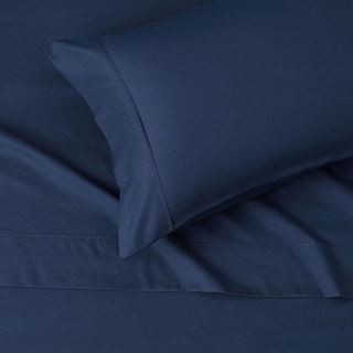 Foto 2 | Juego De Sabanas Tacto Algodón Suaves Y Duraderas King Size Azul Navy Kyuden Home