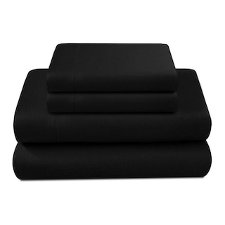 Foto 1 | Juego De Sabanas Tacto Algodón Suaves Y Duraderas King Size Negro Kyuden Home