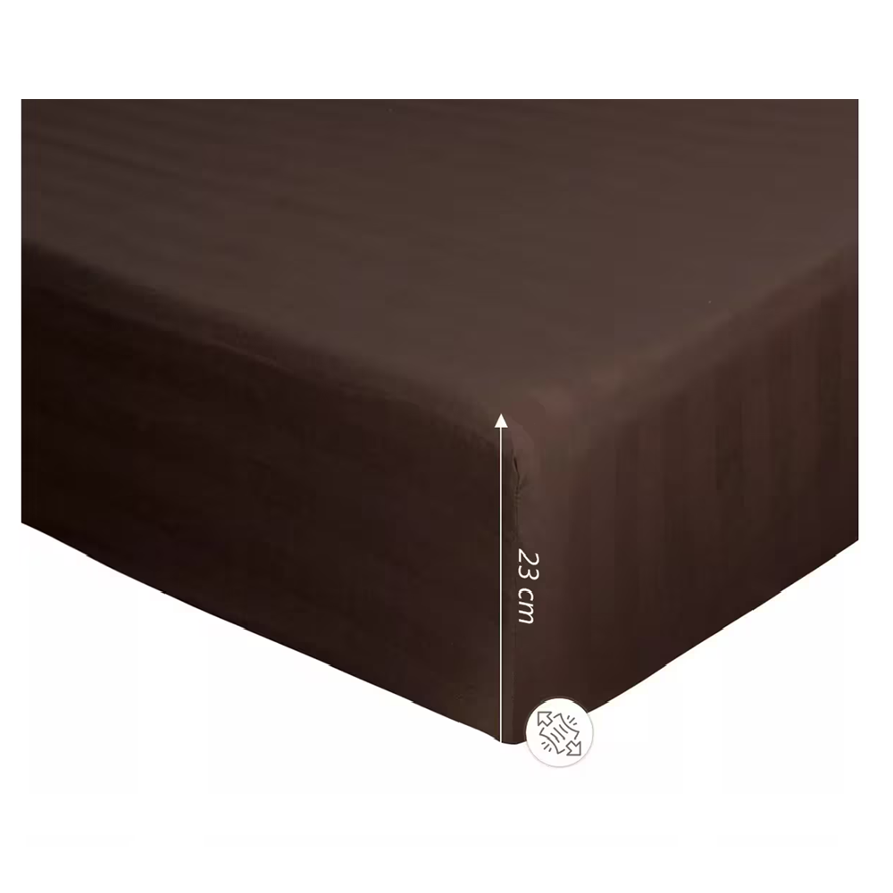 Foto 3 pulgar | Juego De Sabanas Matrimonial Egipcian Premium Belug  2,800 Hilos 4 Pzs Cafe