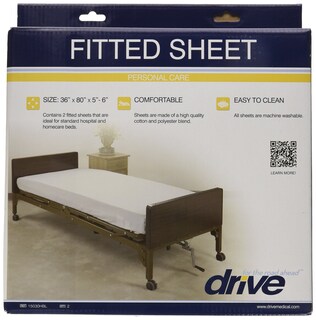 Foto 3 | Juego De Sábanas De Hospital Drive Medical 15030hbl, Color Blanco, X2 - Venta Internacional.