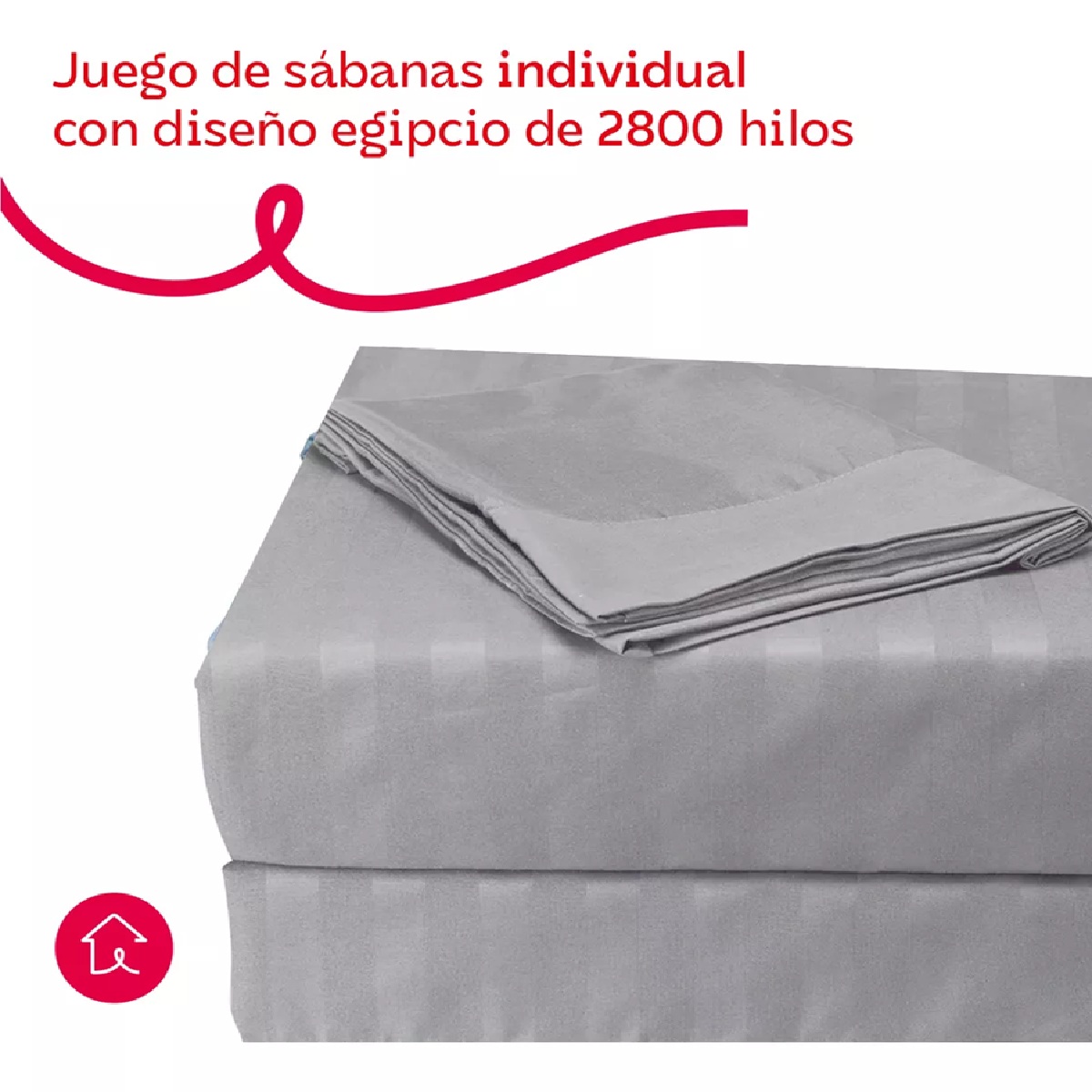 Foto 3 pulgar | Juego De Sábanas Individual Microfibra Ultra Suave Premium Gris Claro