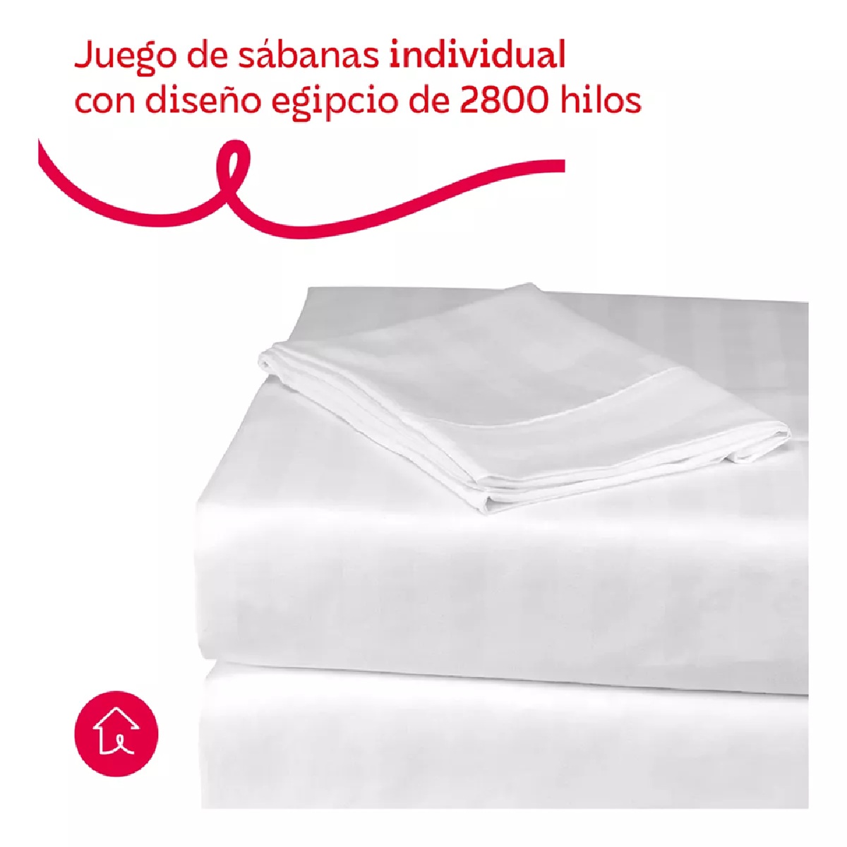 Foto 3 pulgar | Juego De Sábanas Individual Microfibra Ultra Suave Premium Blanco