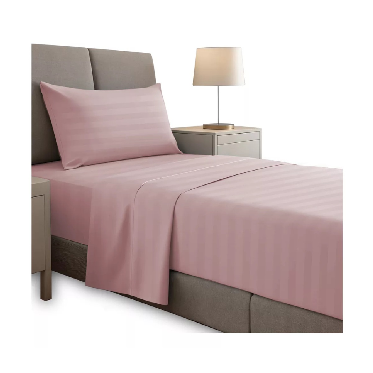 Foto 1 | Juego De Sábanas Individual Microfibra Ultra Suave Premium Rosa