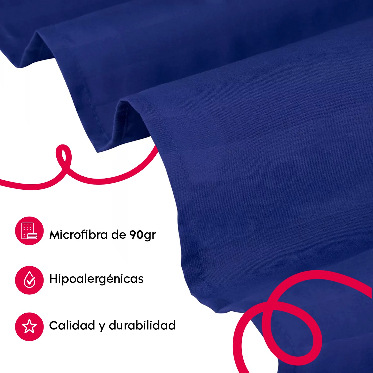 Foto 5 pulgar | Juego De Sábanas Matrimonial 3000 Hilos Egipcian Premium Azul