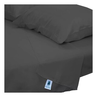 Foto 5 | Juego De Sábanas Matrimonial 3000 Hilos Egipcian Premium Gris Oscuro