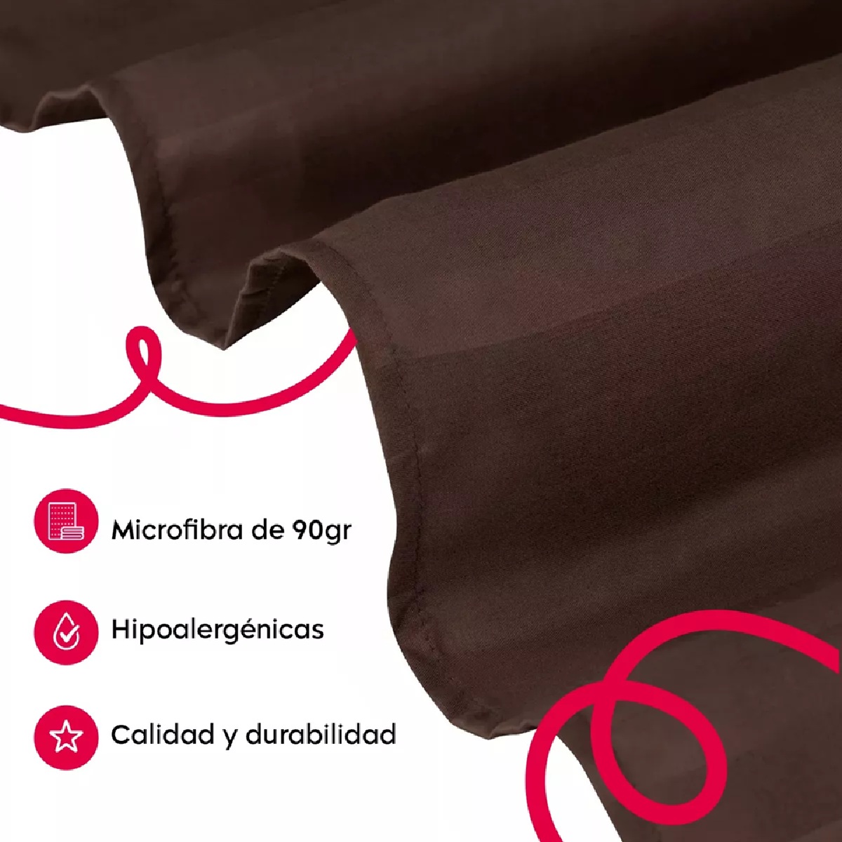 Foto 4 pulgar | Juego De Sábanas Matrimonial 3000 Hilos Egipcian Premium Café