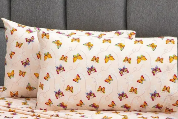 Foto 2 | Juego De Sábanas Xtellar Matrimoniales De Lujo En Microfibra Estampado Elegante Butterfly