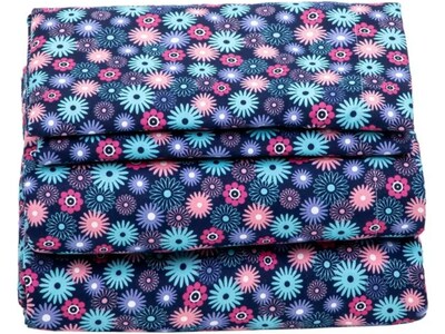 Foto 1 | Lujosas Sábanas Matrimoniales Xtellar En Microfibra Azul Blossom
