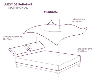 Foto 4 | Juego De Sábanas Matrimoniales Xtellar En Microfibra De Lujo, Estampado Exclusivo Color Fernanda