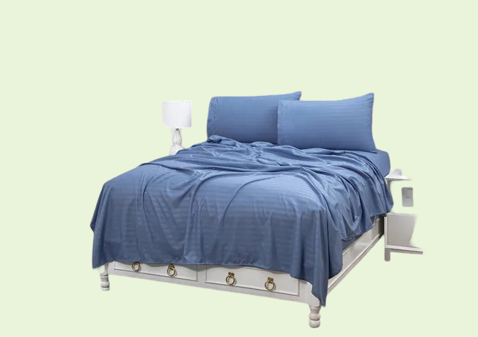 Foto 2 pulgar | Xtellar Juego De Sábanas Matrimoniales Y Fundas De Almohada De Microfibra Con Estampado Elegante
