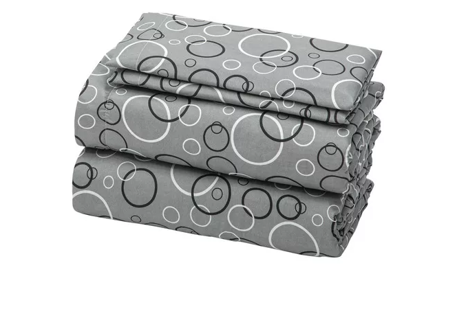 Foto 1 | Blancos Xtellar Azteca Sábanas Matrimoniales Microfibra Estampado Color Gris