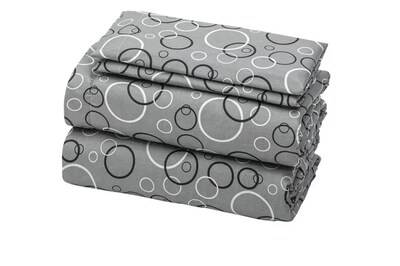 Foto 1 | Blancos Xtellar Azteca Sábanas Matrimoniales Microfibra Estampado Color Gris