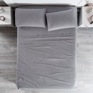 Foto 1 | Sábanas Con Fundas De Almohada Cabos Individual Gris Neutral 3 Pack