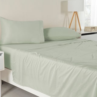 Foto 1 | Sábanas Con Fundas De Almohada Jersey Soft Queen Size Mint 4 Pack