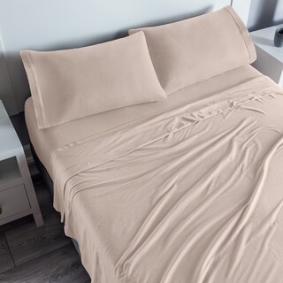 Foto 1 | Sábanas Con Fundas De Almohada Camiseta Individual Ivory 3 Pack