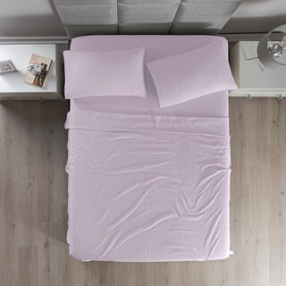Foto 1 | Sábanas Con Fundas De Almohada Viasoft Washed Queen Size Lavanda 4 Pack