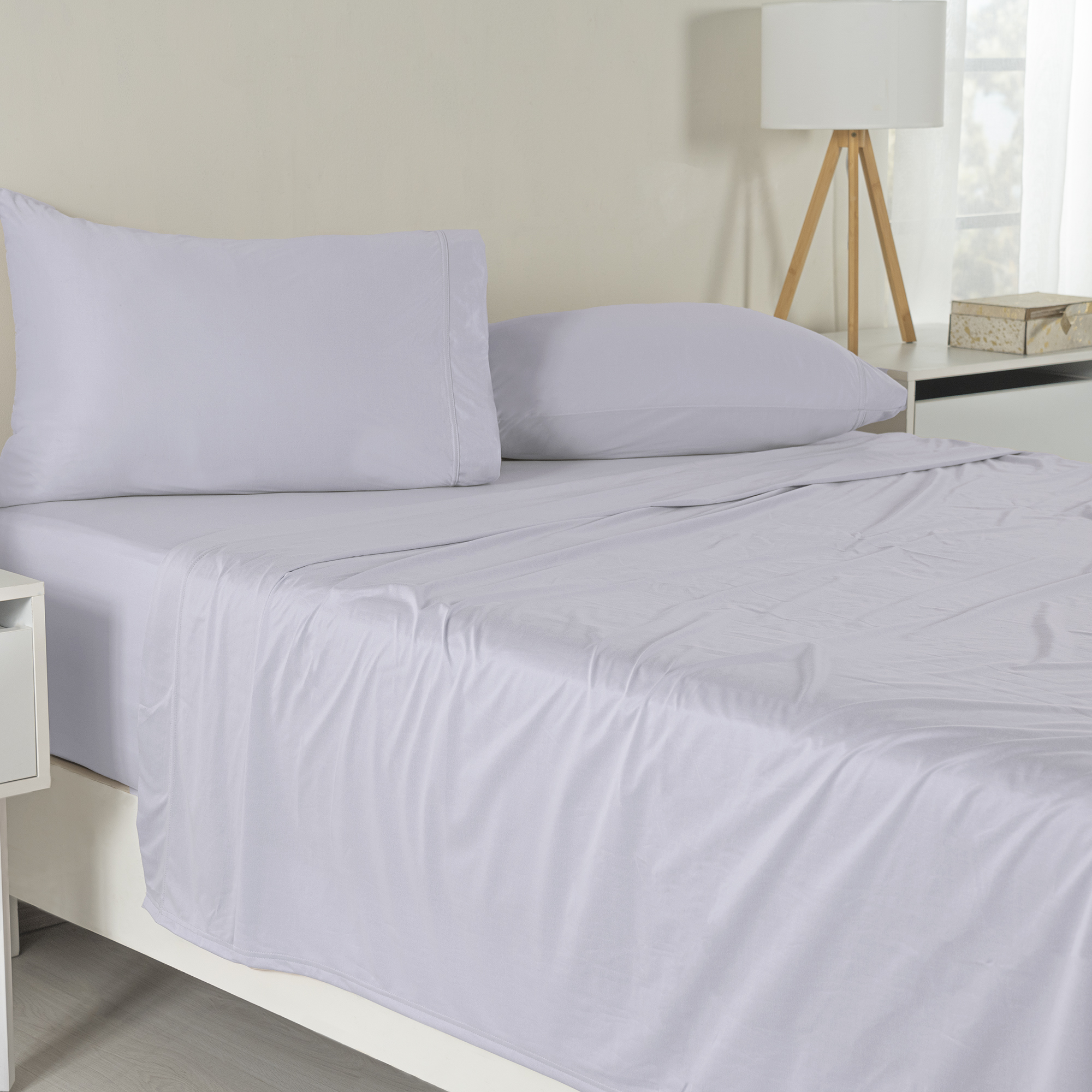 Foto 1 | Sábanas Con Fundas De Almohada Jersey Soft King Size Lavanda 4 Pack