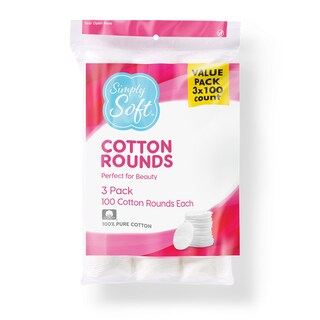 Foto 1 | Cotton Rounds Medline Simply Soft, 300 Unidades, 100% Algodón - Venta Internacional.