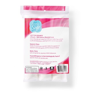 Foto 2 | Cotton Rounds Medline Simply Soft, 300 Unidades, 100% Algodón - Venta Internacional.