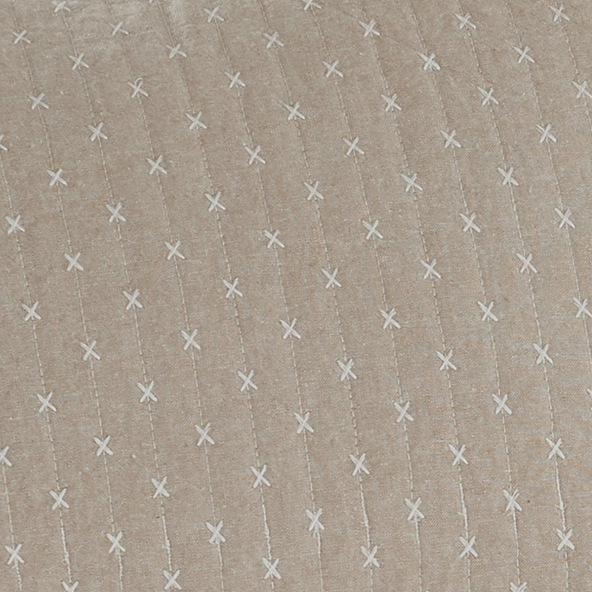 Foto 8 pulgar | Juego De Colchas Levtex Home Cross Stitch Taupe Completo Con 2 Fundas - Venta Internacional.
