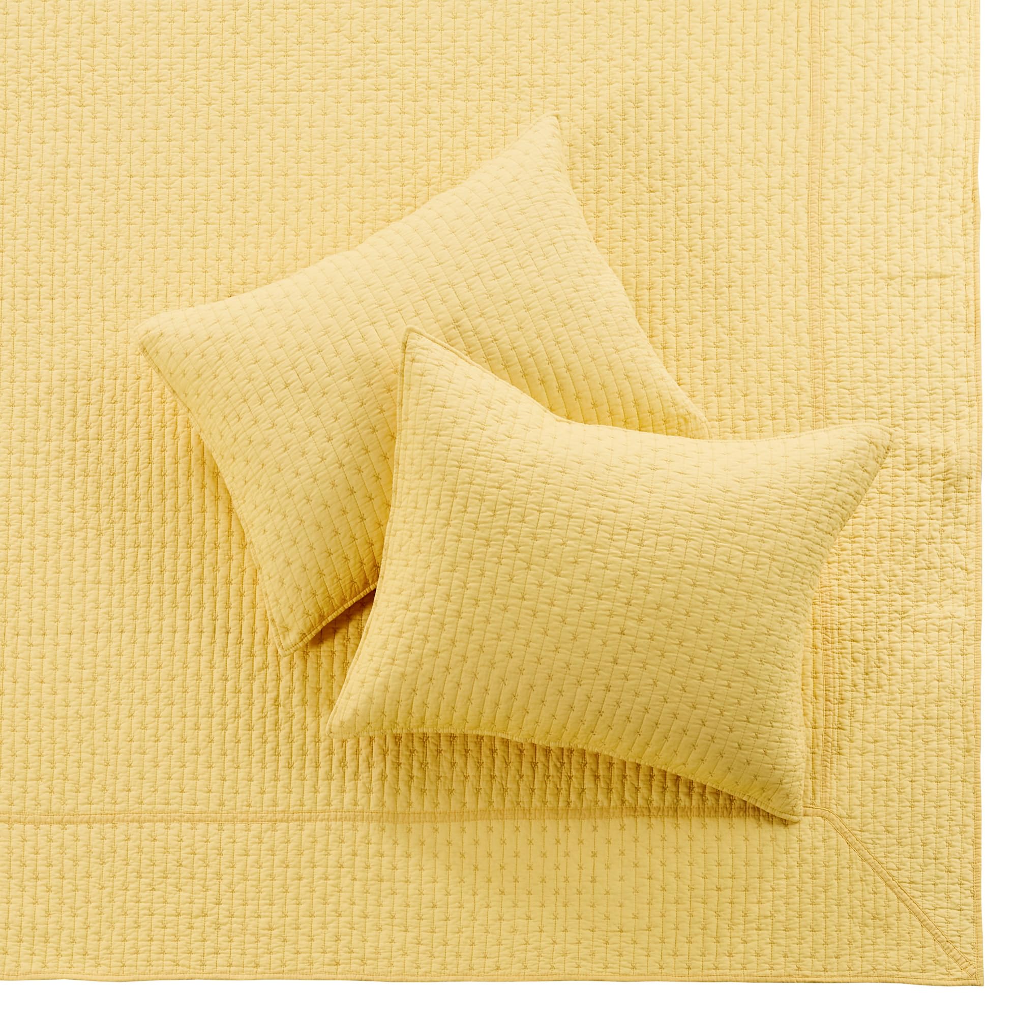 Foto 7 pulgar | Juego De Colchas Levtex Home Cross Stitch Amarillo Completo - Venta Internacional.
