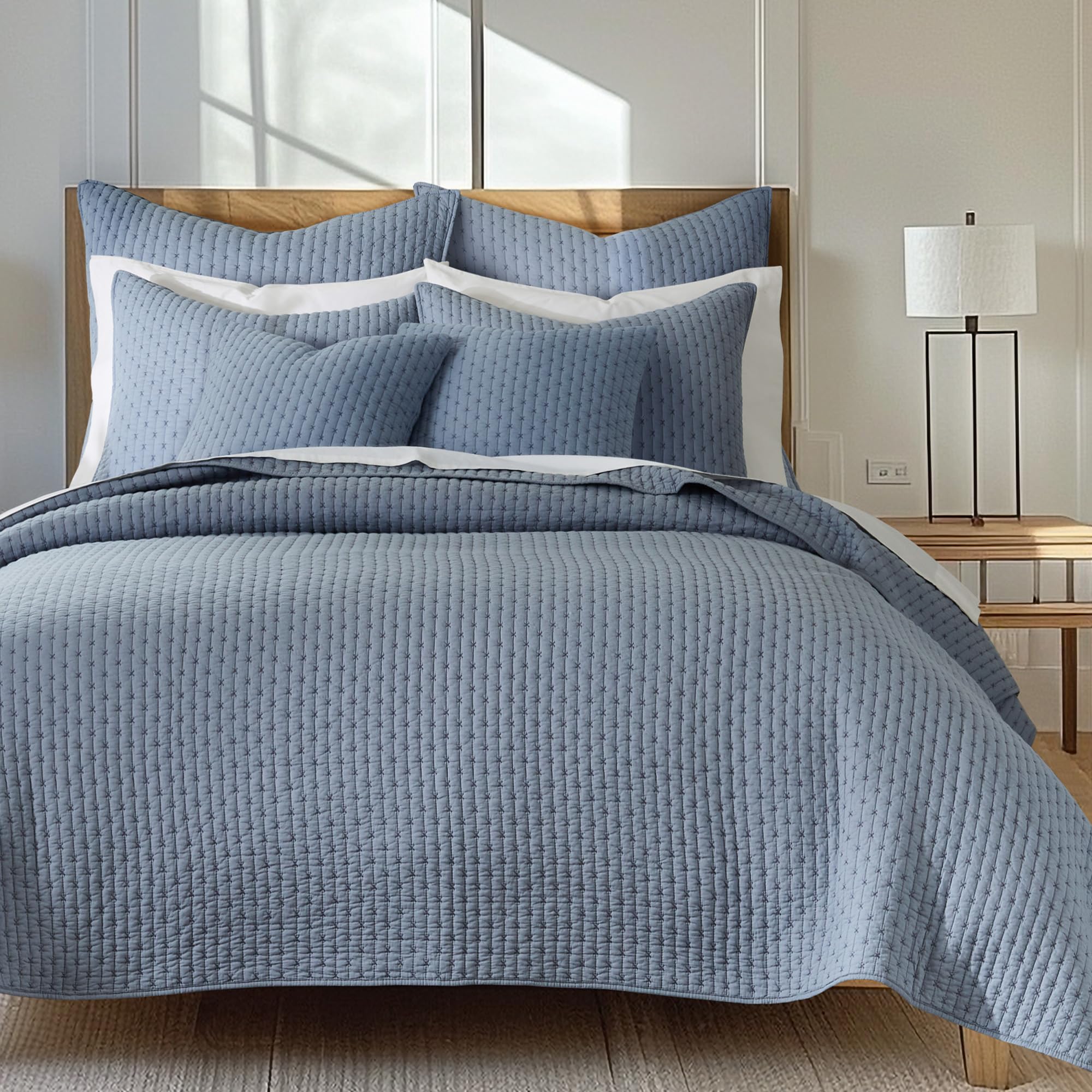 Foto 1 | Set De Edredón Levtex Home Cross Stitch Chambray Full/queen - Venta Internacional.