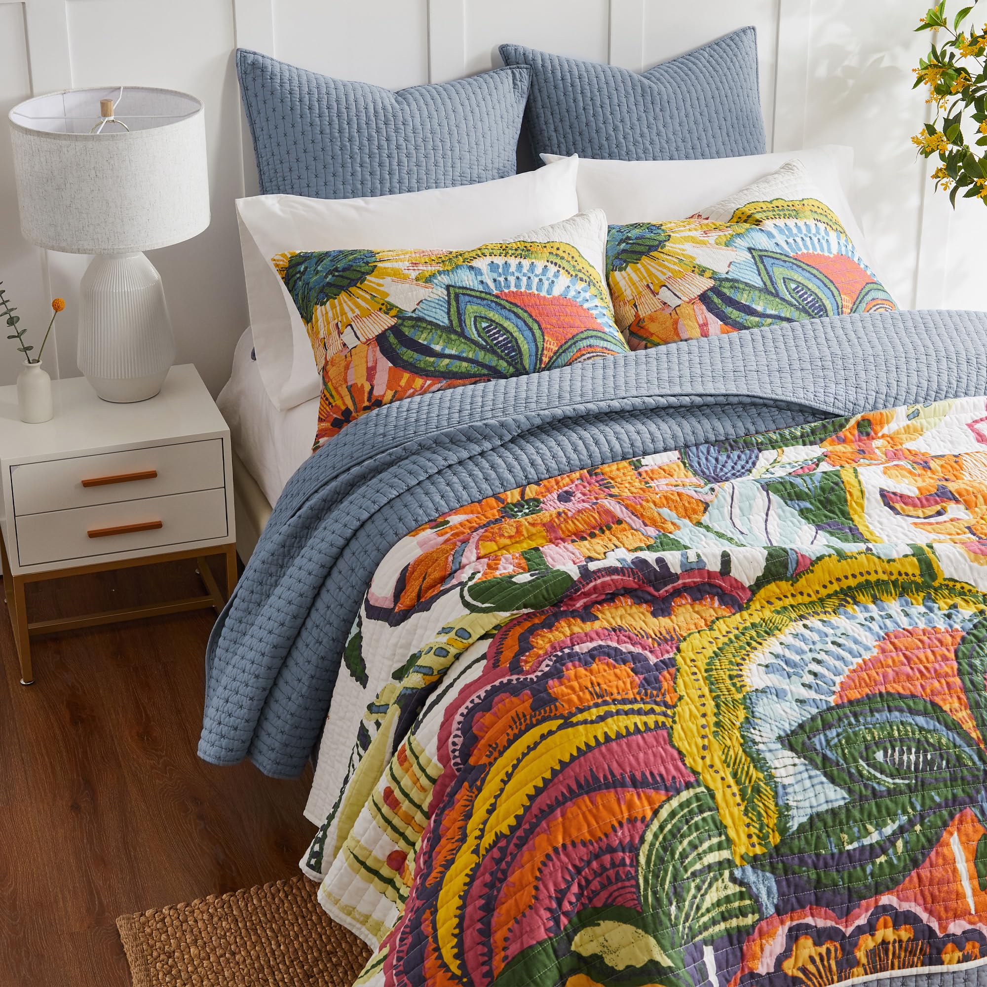 Foto 3 | Set De Edredón Levtex Home Cross Stitch Chambray Full/queen - Venta Internacional.