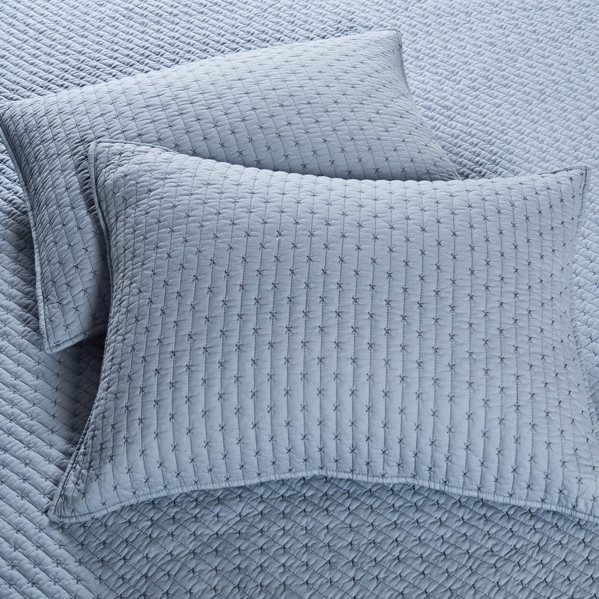 Foto 4 | Set De Edredón Levtex Home Cross Stitch Chambray Full/queen - Venta Internacional.